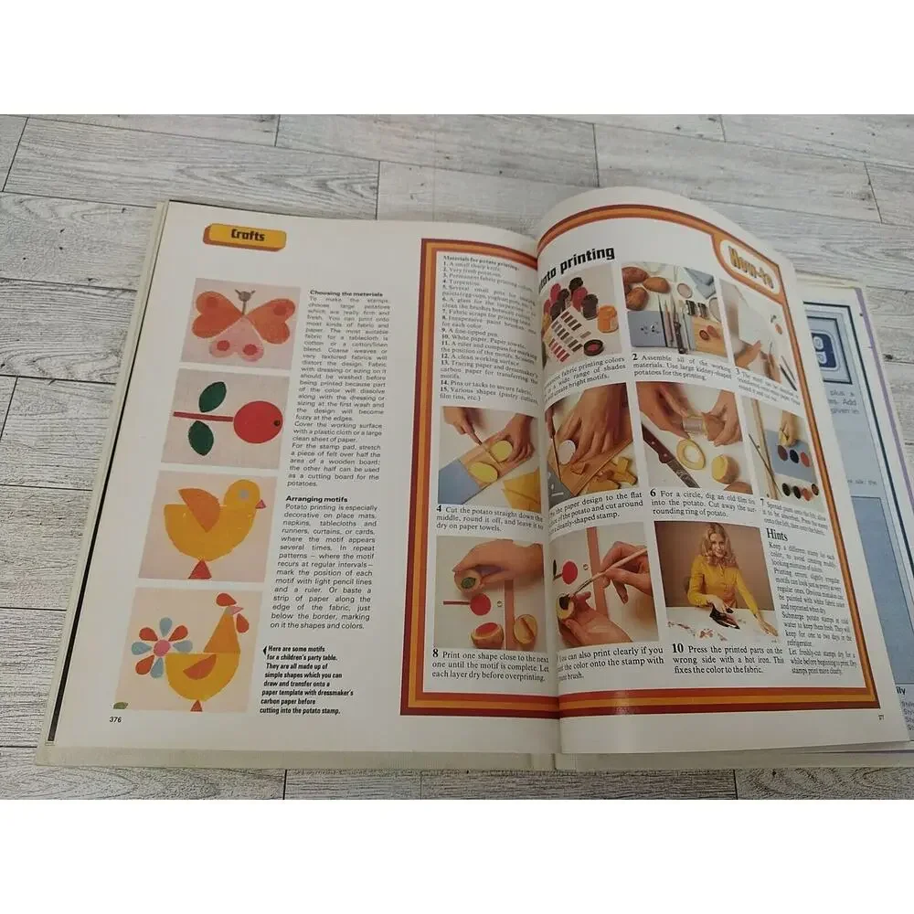 Retro 1970s MAKE IT YOURSELF Step-By-step Crafts Needlework‎ V.3 TRENDY Vintage